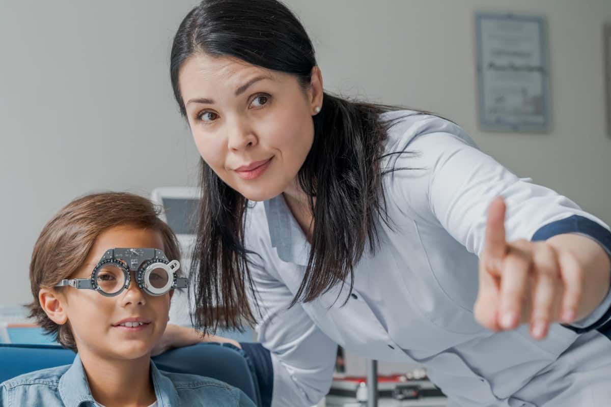 examen de la vista para niños