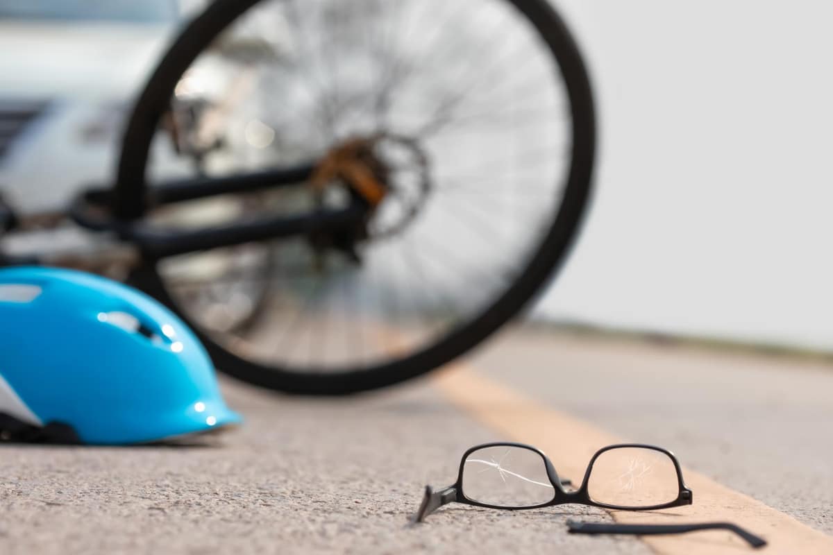 accidente con lentes