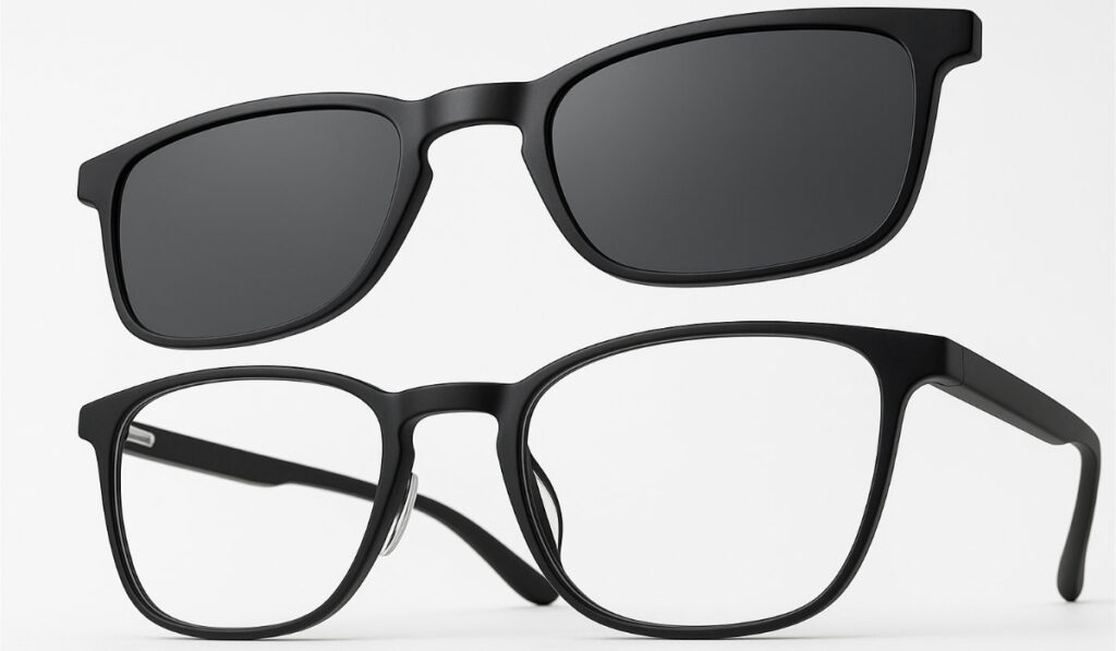 Lentes con clips magnéticos