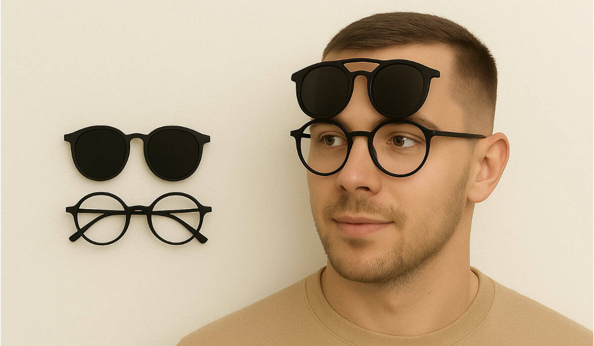 Lentes con clips magnéticos