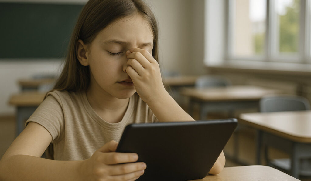Cansancio visual en niños: síntomas y señales de que tu hijo necesita lentes