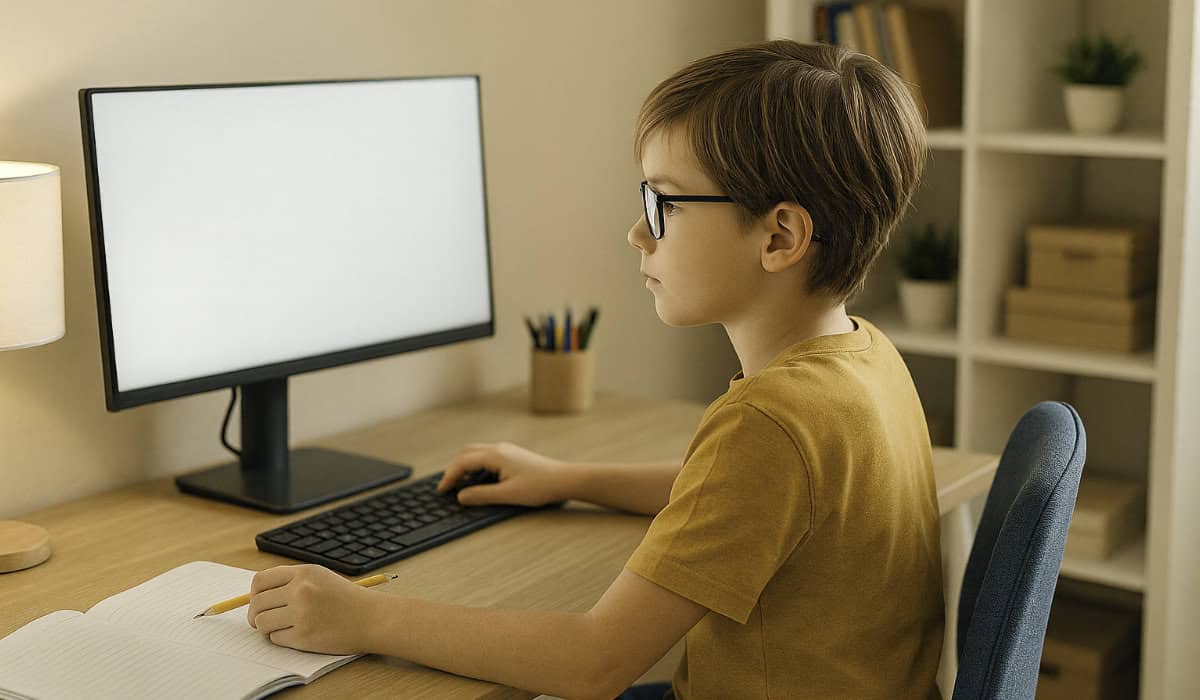 Pantallas y tareas escolares: cómo proteger la vista infantil en casa y en el colegio