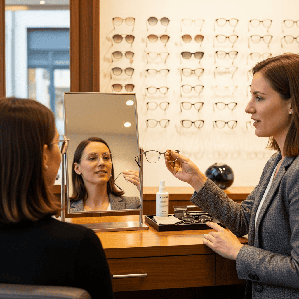 ¿Cómo asesorar a un cliente para elegir lentes?
