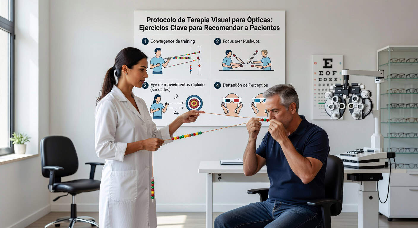 Protocolo de Terapia Visual para Ópticas: Ejercicios Clave para Recomendar a Pacientes