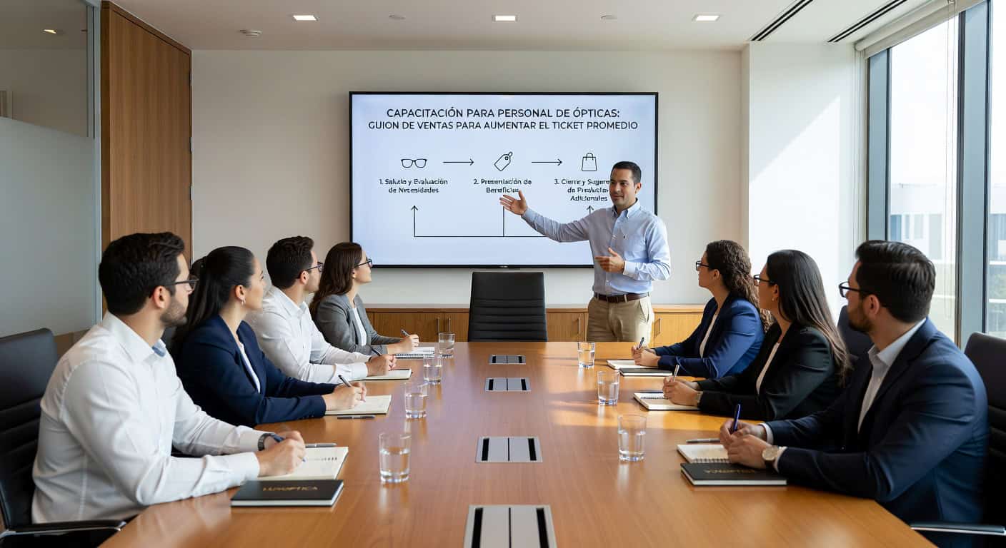 Capacitación para Personal de Ópticas: Guion de Ventas para Aumentar el Ticket Promedio