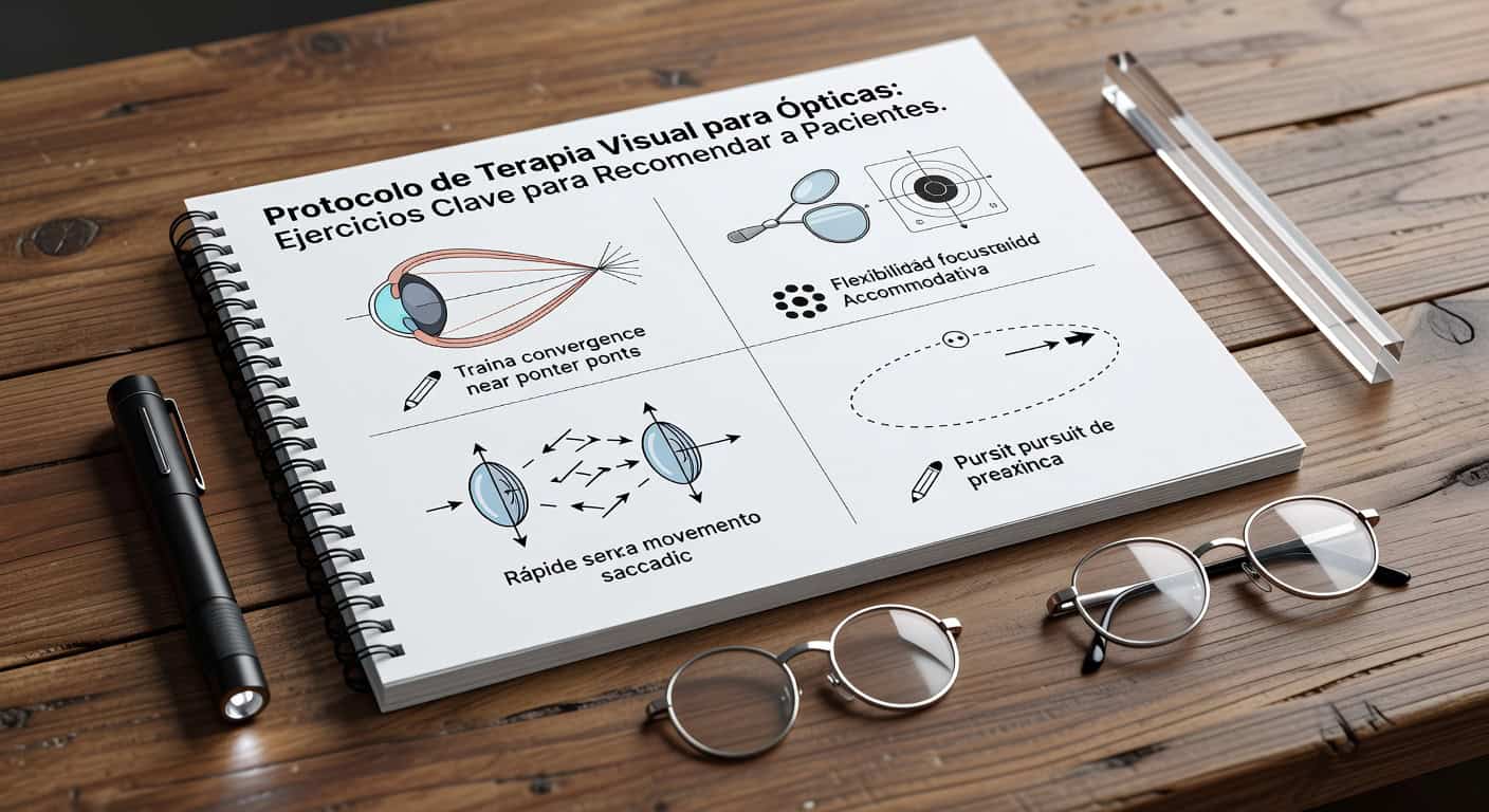 Protocolo de Terapia Visual para Ópticas: Ejercicios Clave para Recomendar a Pacientes resultado profesional