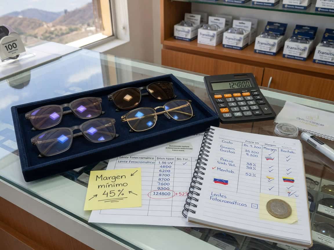 Estrategia Precios: Cómo Calcular Rentabilidad Lentes Fotocromáticos Óptica Venezuela