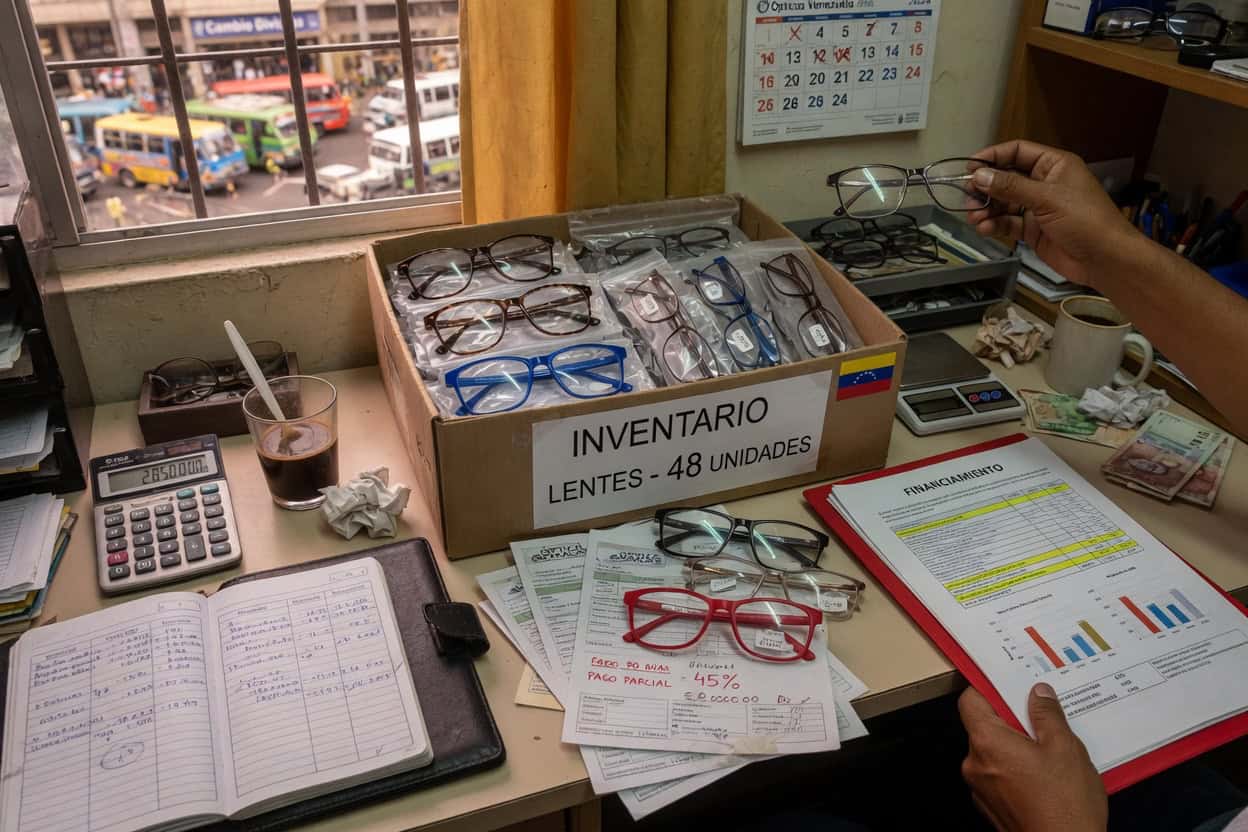 Financia inventario Seey Eyewear ahogar caja: guía práctica ópticas Venezuela