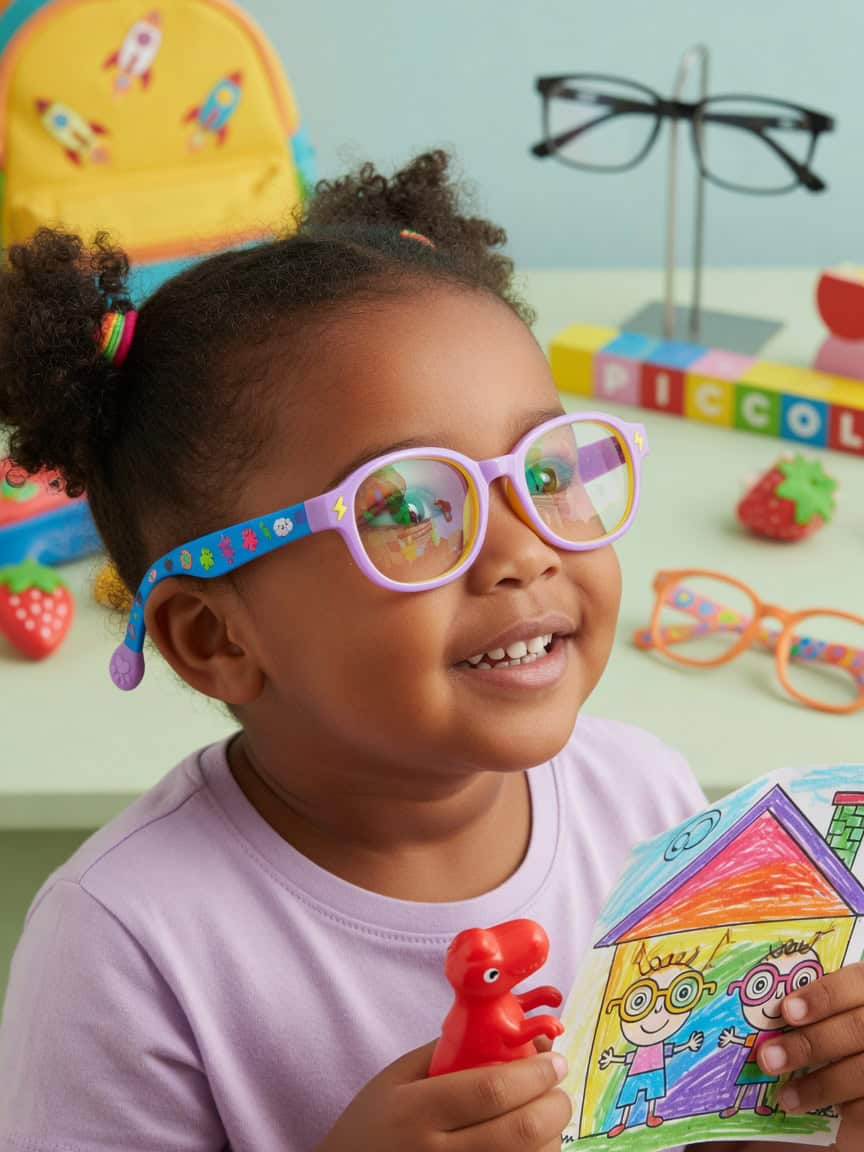Lentes Infantiles: ¿Por qué óptica debe evitar diseños adultos?