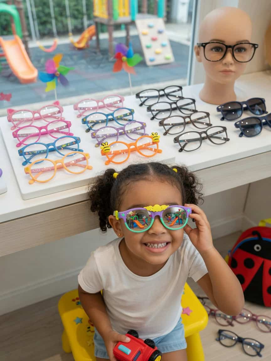Lentes Infantiles: ¿Por qué tu óptica debe evitar diseños adultos?